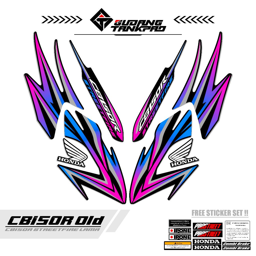 STRIPING VARIASI DECAL HONDA CB150R OLD KODE  2  STIKER VARIASI HONDA CB150R OLD STRIPING VARIASIAN 