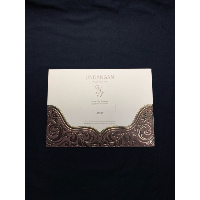

Undangan Pernikahan, Khitanan dll. Hardcover 88200 Custom