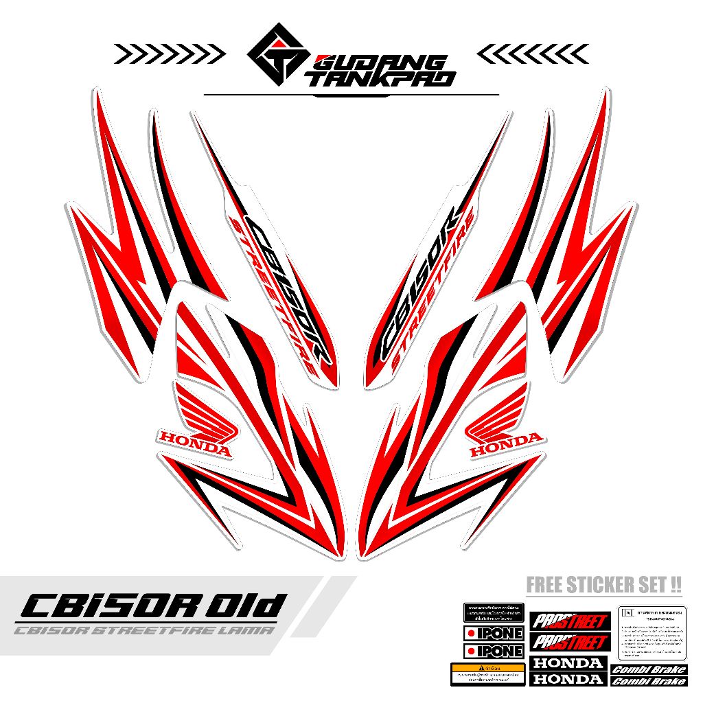 STRIPING VARIASI DECAL HONDA CB150R OLD KODE 5  STIKER VARIASI HONDA CB150R OLD STRIPING VARIASIAN M