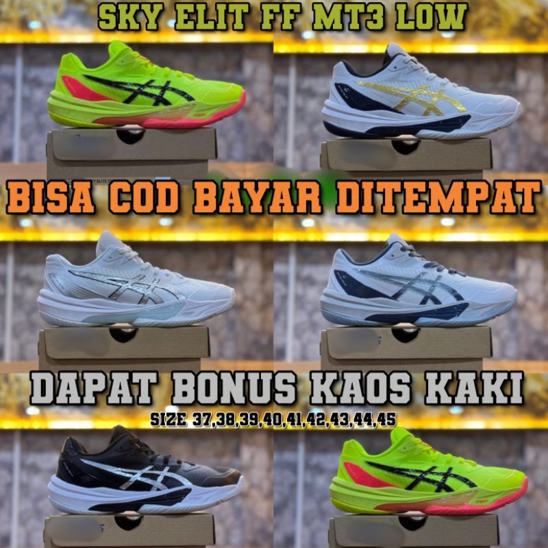 Sepatu Voli  Sky elite ff MT3 Low/Kualitas super premium/Pria~wanita/Bayar COD