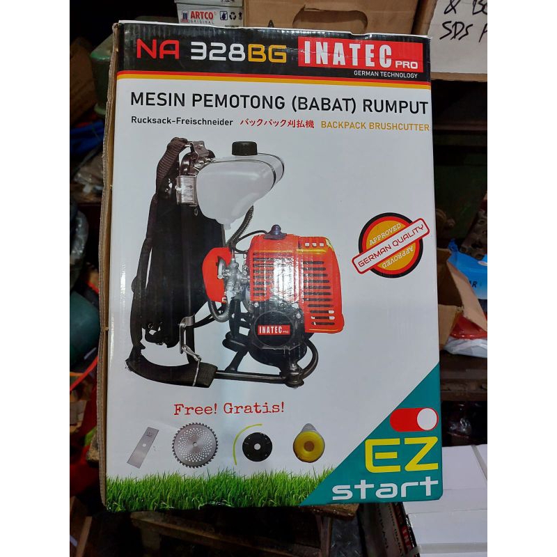 MESIN POTONG RUMPUT INATEC TYPE NA 328 BG BRUSH CUTTER INATEC NA 328 BG