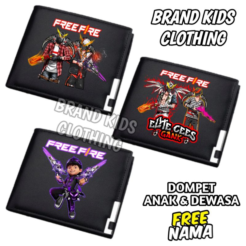 Bisa Cod NEW DOMPET ANAK FREE FIRE CHAR FF ELITE CEES GANK / DOMPET DEWASA & ANAK DOMPET FREE FIRE