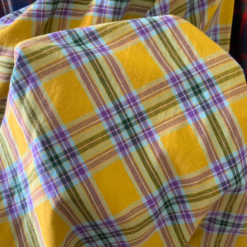 kain katun flanel motif - kain flanel kotak - kain flanel style premium - kain flanel lembut