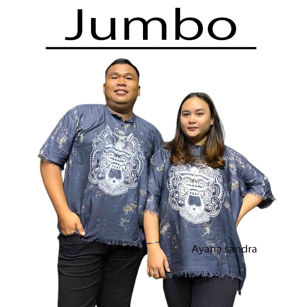 Baju barong bali jumbo pria wanita - baju pantai jumbo - baju bali - kaos bali jumbo