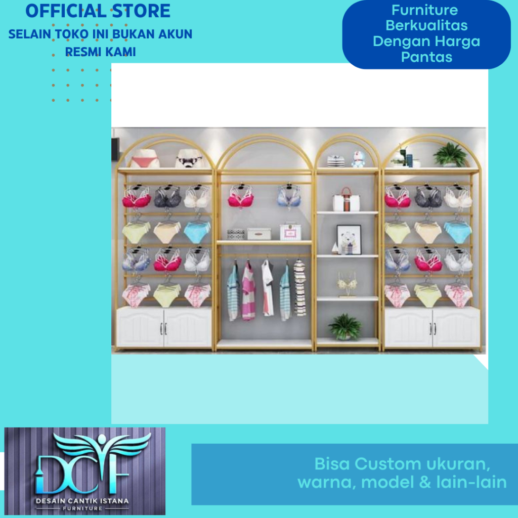 Rak Display Toko Pakaian Dalam CD