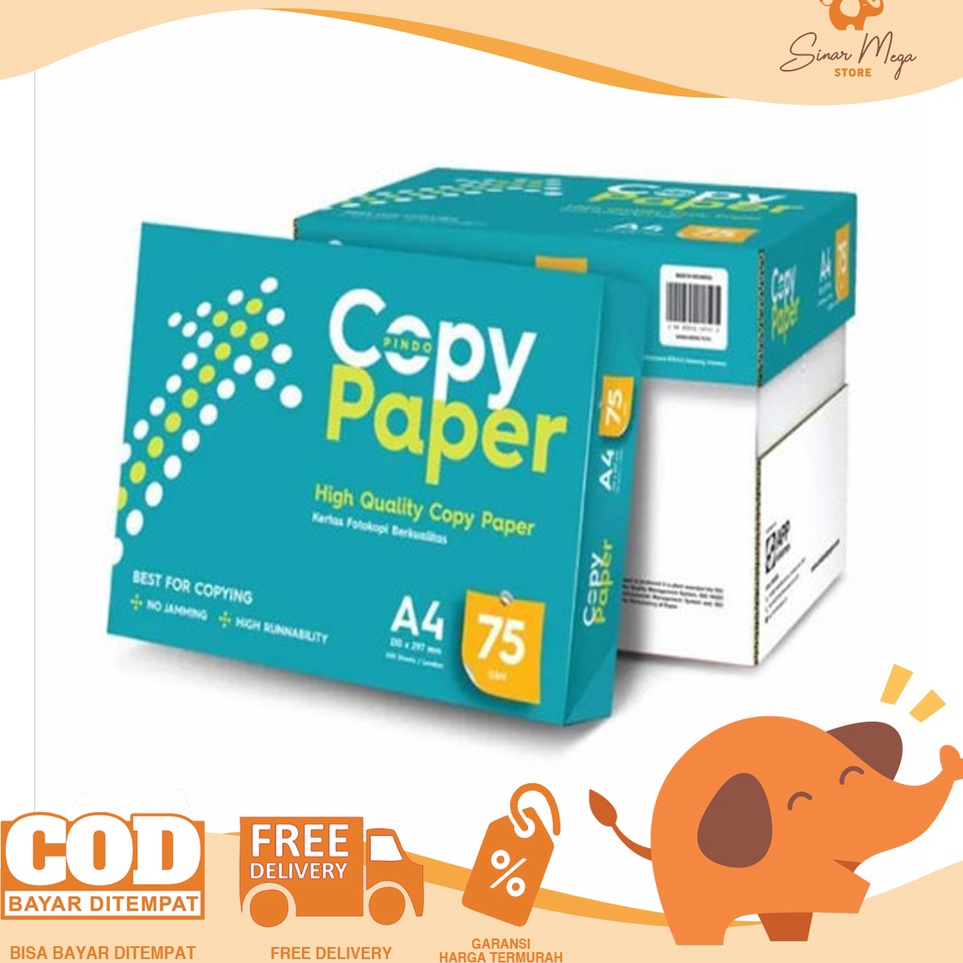 

KODE L16F Copy Paper A4 75 gr Kertas HVS Print Fotopy A4 75gsm