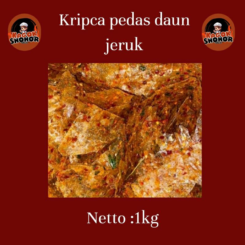 

Kripca Keripik Kaca Pedas Daun Jeruk 1 kg Kagok Shohor Snack