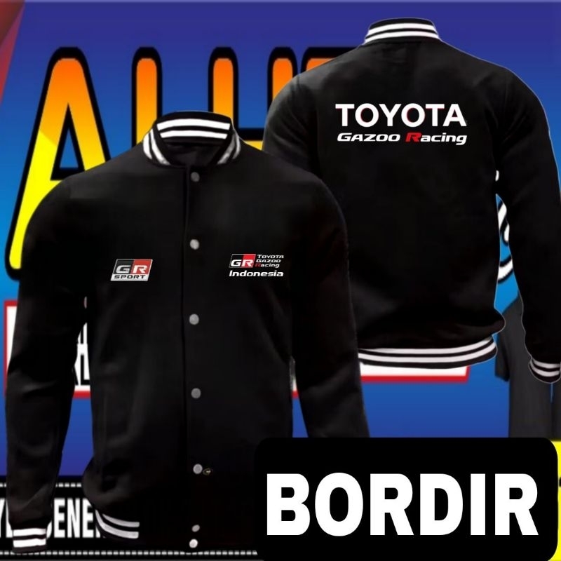jaket bordir Toyota racing Jaket bordir Toyota gazoo racing jaket Toyota gazoo racing jaket baseball