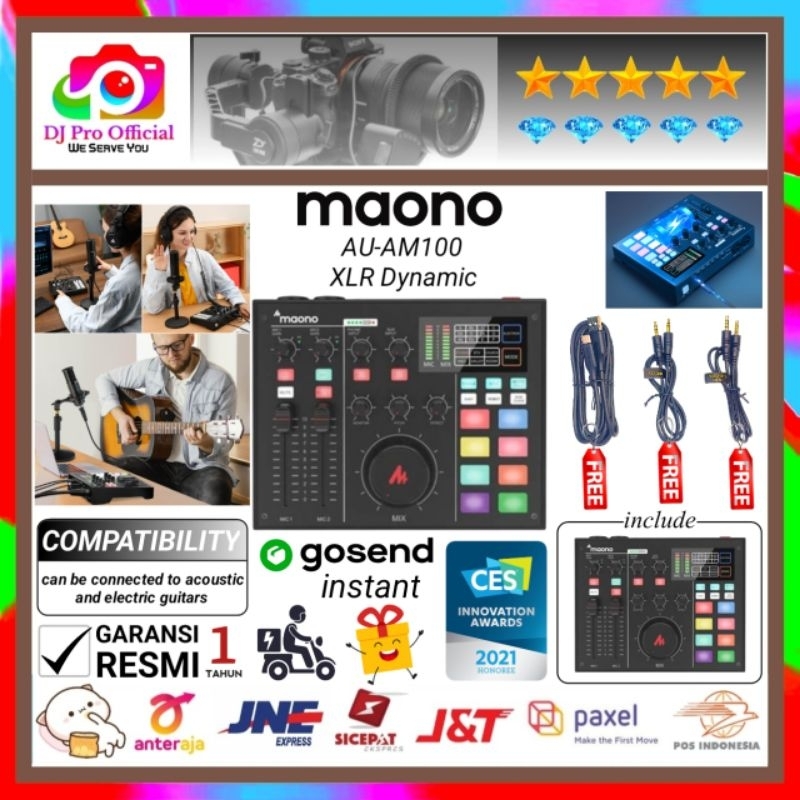 Maono Caster Au Am100 XLR dynamic AuAm100 Am 100 Podcast Mic Condenser