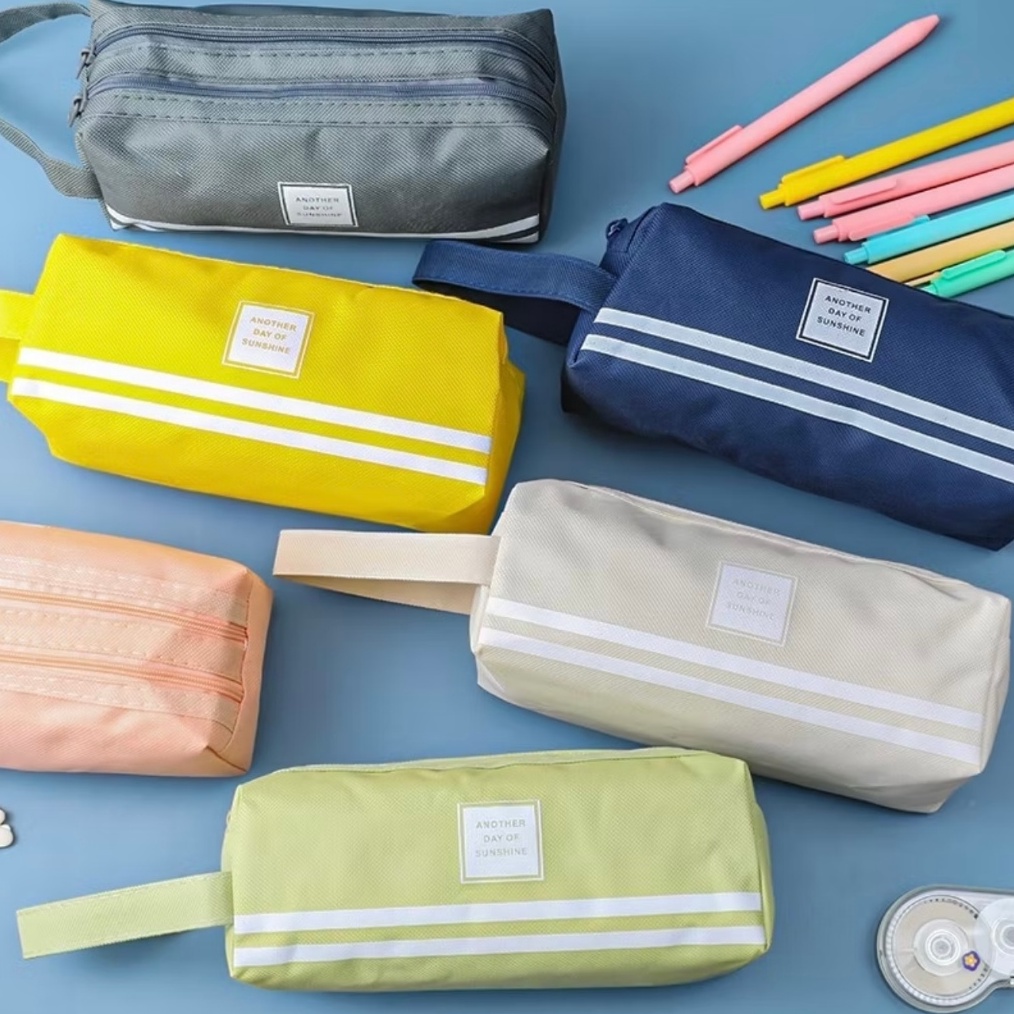 

Hemat 3 Belanja Tas Serbaguna Tempat Pensil Besar 2 Seleting Tas Make Up Kotak Pensil Stationery Dual Zipper Dompet Pensil 2 Layer Dompet Make Up A119