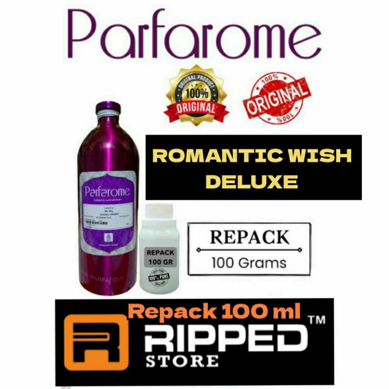 (100ML) ROMAN WISH ROMANTIC WISH DELUXE BIBIT PARFUM MURNI BY PARFAROME ORIGINAL