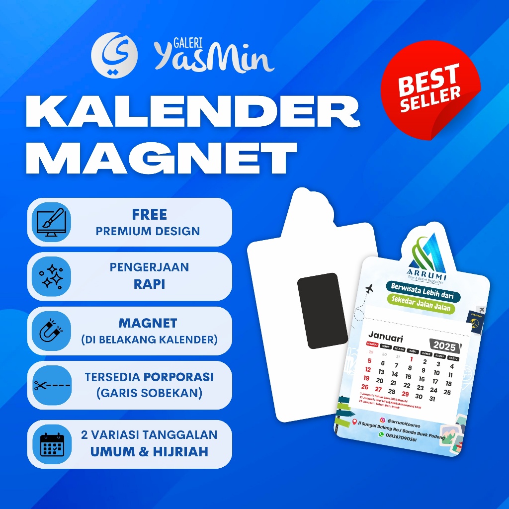 

KALENDER MINI MAGNET KULKAS CUSTOM