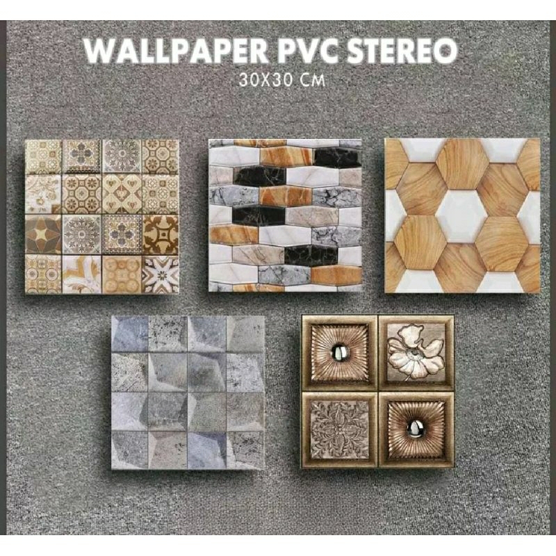 Wallpaper Dinding 3D Sticker Wallpaper Dinding Stereo Waterproof/Wallpaper Dinding Dapur Kamar Mandi