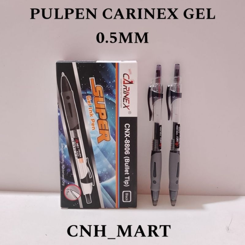 

Balpen Gel 0.5 MM Carinex 8806 - Balpen Gel murah Cetek CNX - 8806 Harga 12 Pcs