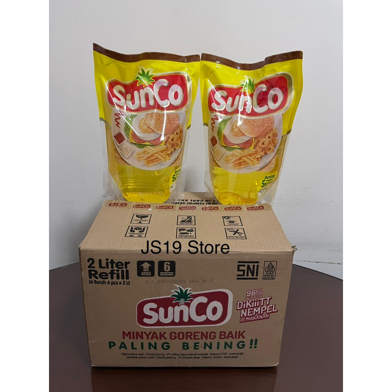 

Minyak Goreng Merk Sunco 2L 2 Liter (1 Dus)