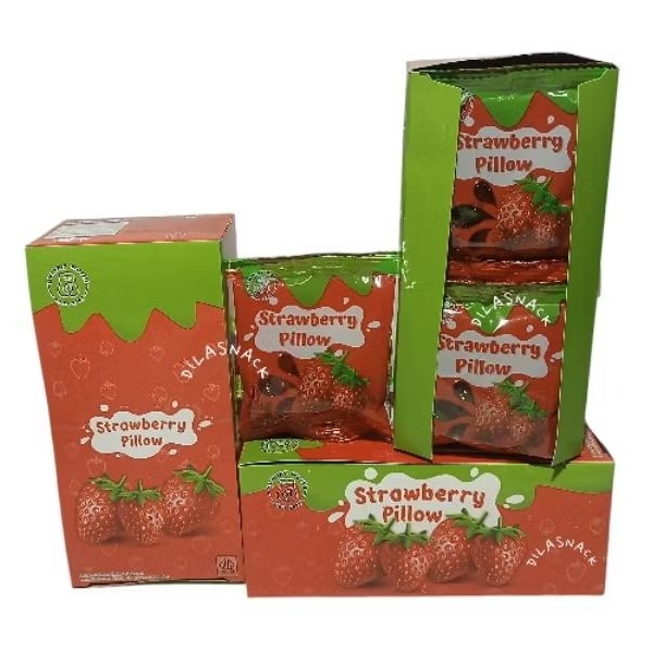 

Terbaru permen Yupi 3D Gummy Strawberry pillow 1 box isi 12 yupi bentuk stroberi