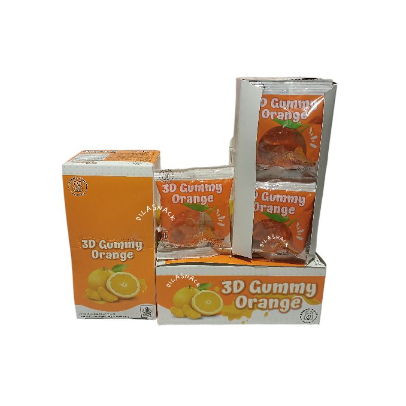 

Permen yupi 3D Gummy orange terbaru yupi 3D bentuk jeruk oren