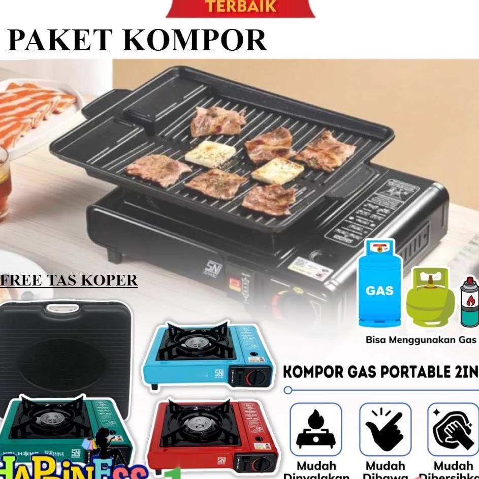 Big Surprise  PAKET KOMPOR PORTABLE  GAS  ULTRA GRILL PAKET NGEGRILL MURAH