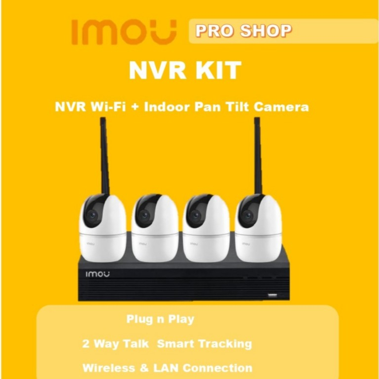 Paket CCTV NVR Kit  Dahua Imou Wifi Wireless Ranger Turret Bullet Outdoor Indoor Garansi Resmi