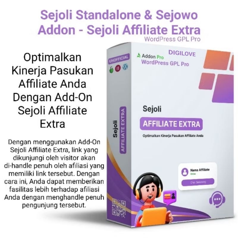 Sejoli Standalone & Sejowo Addon - Sejoli Affiliate Extra | Premium WordPress Plugin Theme