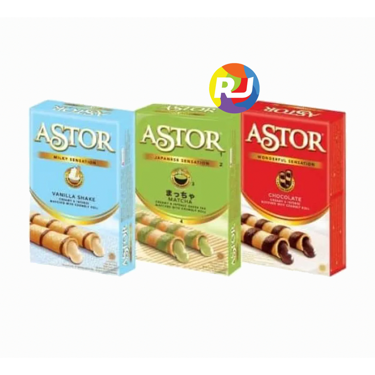 

ASTOR Double Chocolate Wafer 40gr - Coklat / Matcha / Vanilla