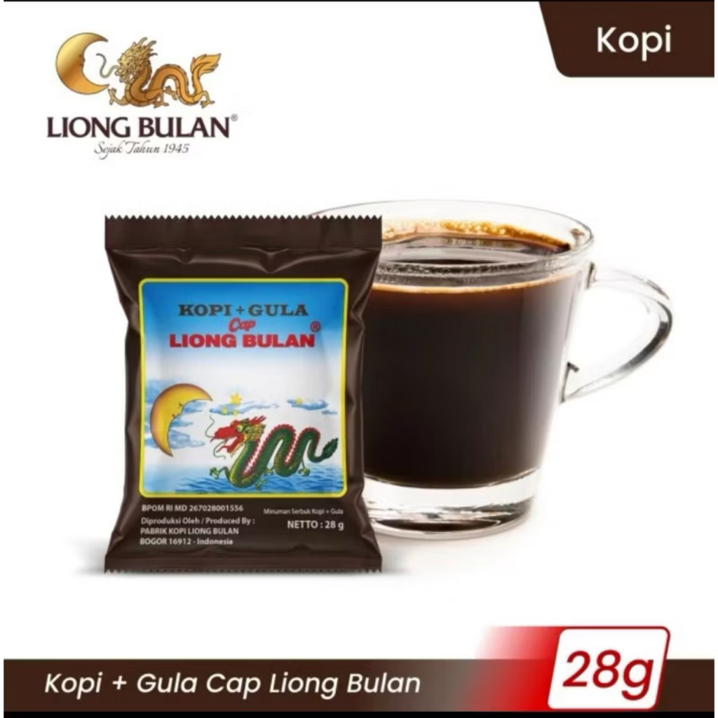 

Kopi LIONG BULAN 28g Khas Bogor (Kemasan Sachet)