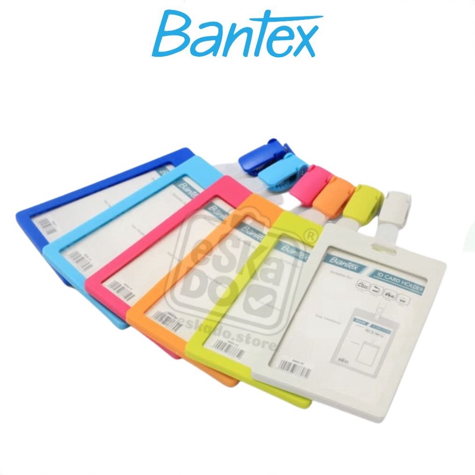 

Model Terbatas Nametag 54 x 9 mm Potrait Bantex ID Card Holder with Clip 8866