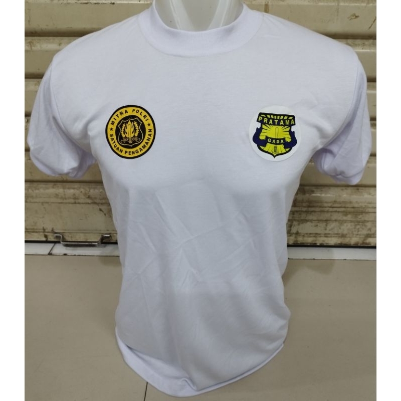 kaos satpam terbaru/kaos satpam lengan pendek/kaos putih satpam lengan pendek
