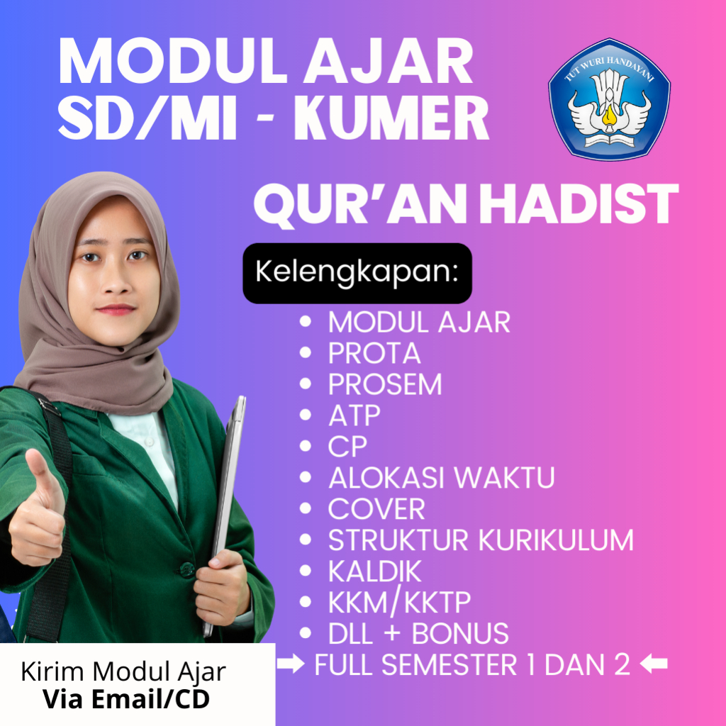 

MODUL AJAR QURDIS SD KURIKULUM MERDEKA FULL 1 TAHUN