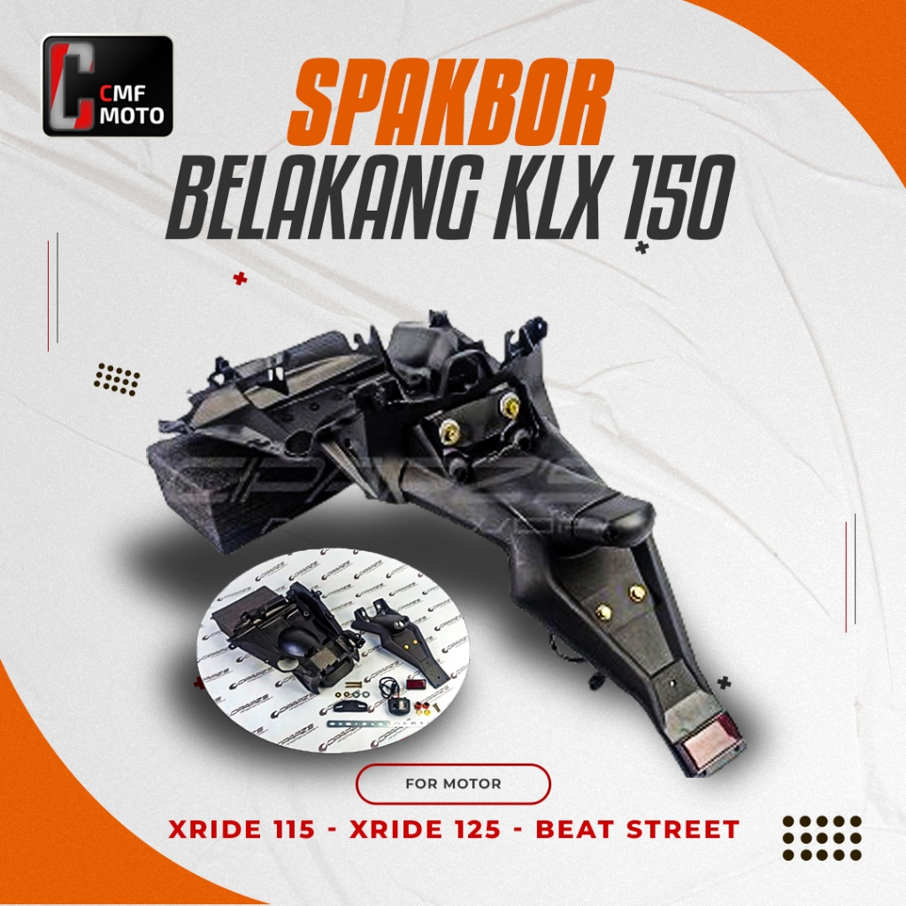 SPAKBOR BELAKANG KLX PNP MATIC / SPAKBOR BELAKANG KLX PNP XRIDE, BEAT STREET GEN 1, MIO M3