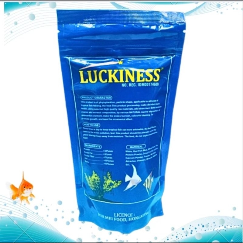 LUCKINESS FISH FOOD 100GR MAKANAN IKAN BURAYAK ANAKAN IKAN HIAS