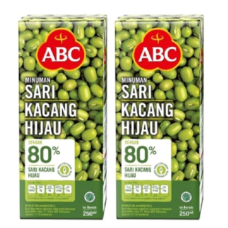 

ABC MINUMAN SARI KACANG HIJAU 250 ML 1 PACK ISI 3 PCS