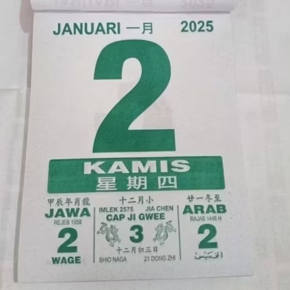 

Kalender harian sobek Kalendar Dinding Kerja 365 lembar 1 lembar 1 hari