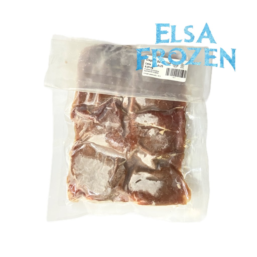 

DAGING BEEF SLICE LOW FAT AUS 250GR (GP) / DAGING SAPI / BBQ / SUKIYAKI / YAKINIKU
