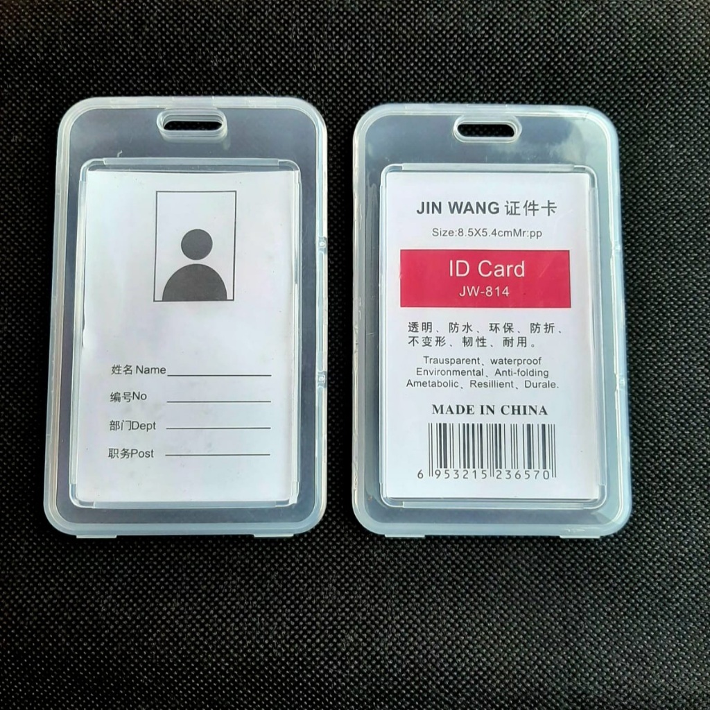

frame box / card holder tertutup / card holder transparan doff / casing id card frame kartu id card