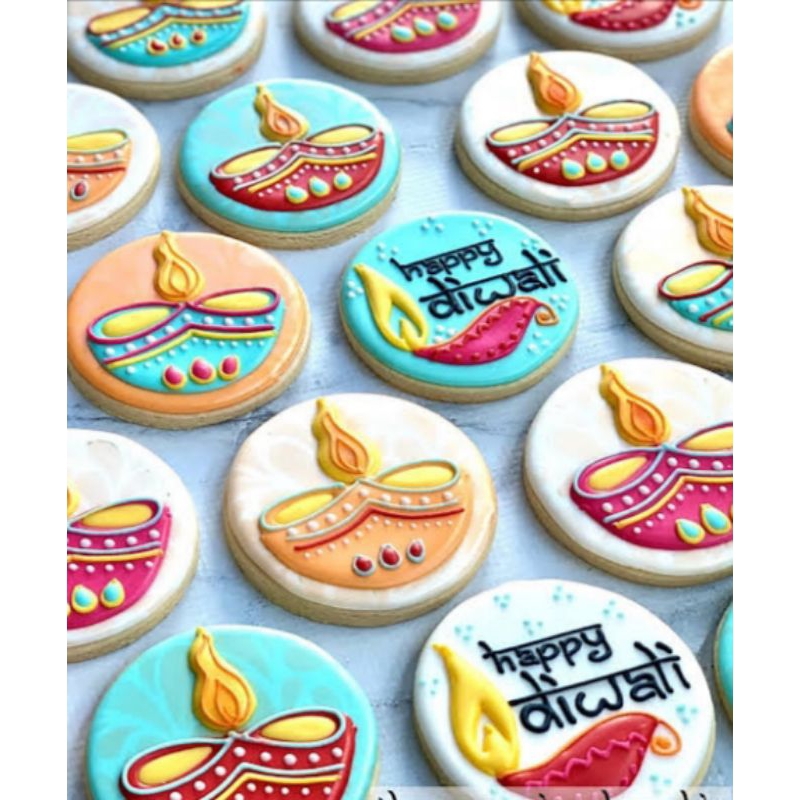 

Catanova Butter Cookies Kukis Hias Karakter Happy Diwali