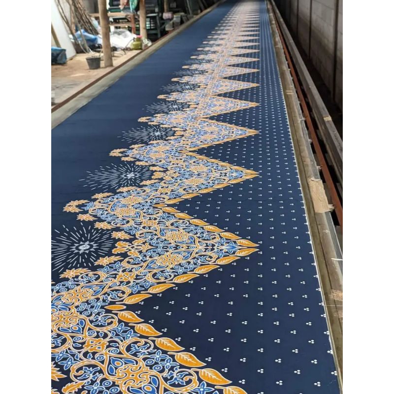 KAIN BATIK MUHAMMADIYAH TERBARU WARNA BIRU DONGKER