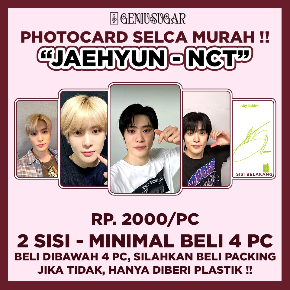 [MIN. BELI 4 PC] NCT JAEHYUN SELCA UNOFFICIAL PHOTOCARD
