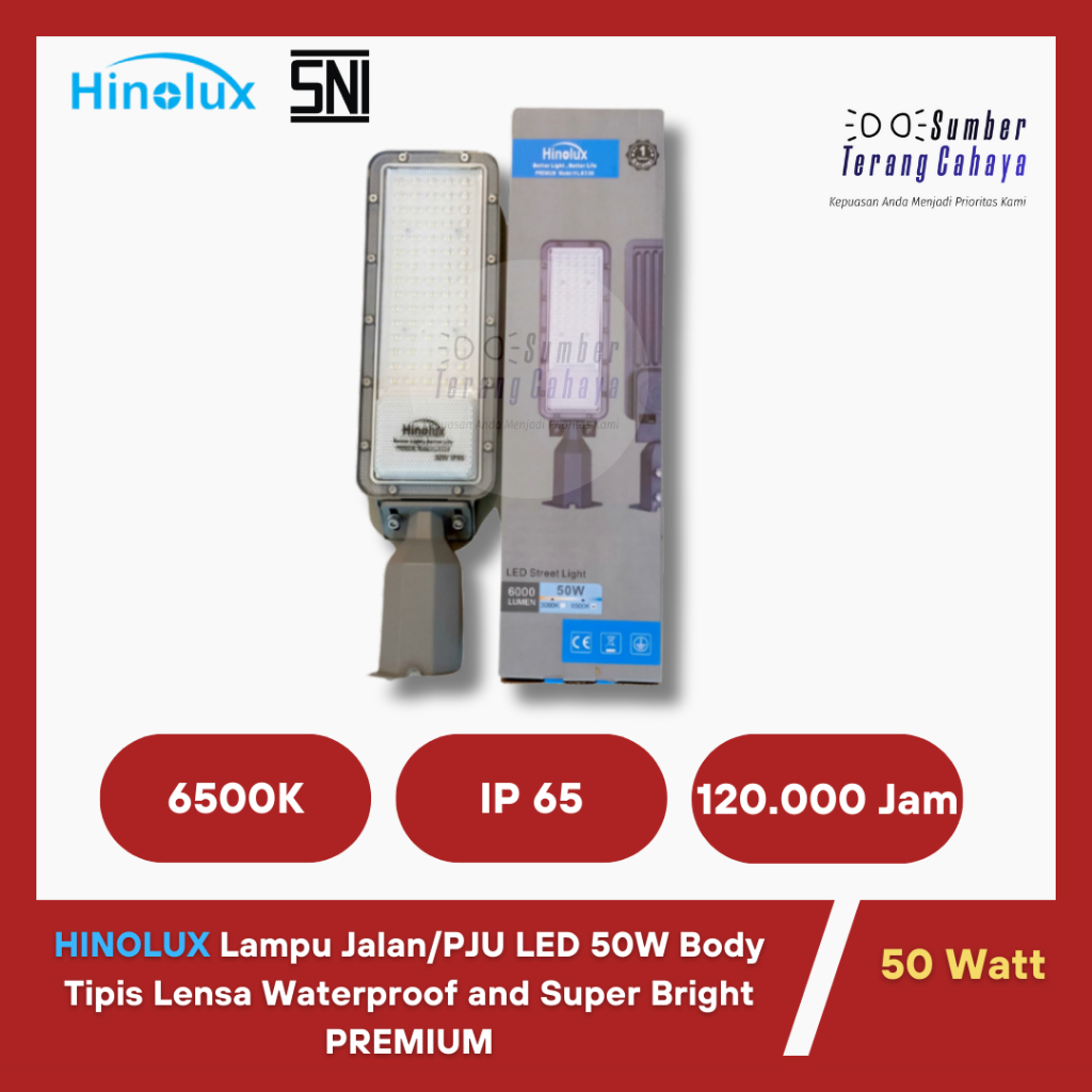 Lampu Jalan LED 50 Watt PJU LED 50 Watt lampu jalan 50Watt HINOLUX