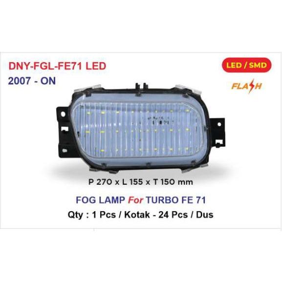 DNY Fog Lamp LED Flash Lampu Kabut Variasi untuk Truk Canter Turbo FE-71
