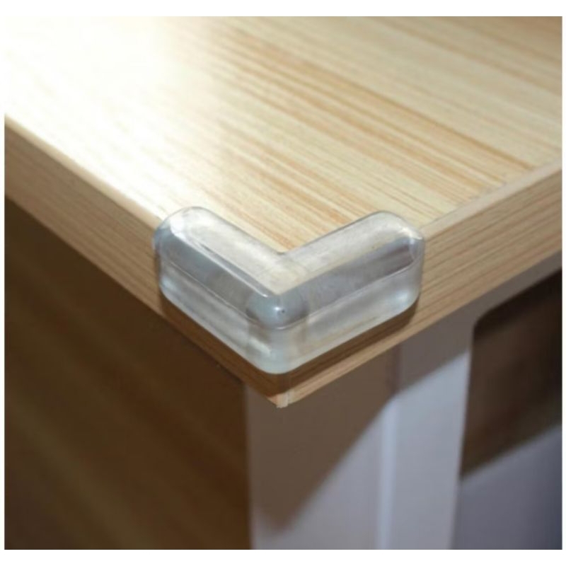 Pelindung Sudut Aquarium /Meja Kaca/ Pelindung Pengaman Siku Sudut Meja Silikon Bentuk