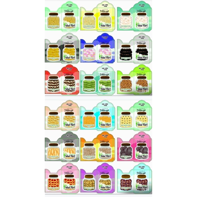 

1000 lembar amplop lebaran viral motif Snack toples