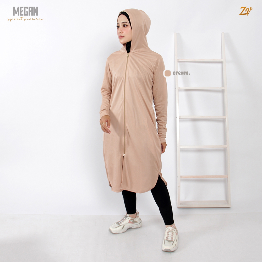 [ZANEVA ORI[ Megan Tunic Sporty l Baju Olahraga Panjang l Baju Muslimah Sporty l Tunik Sportwear