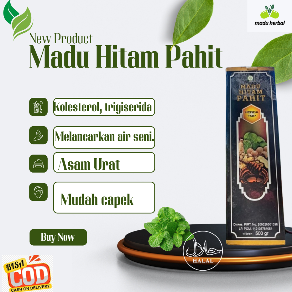 

madu hitam pahit Obat Herbal Herba Top Pelancar Metabolisme Tubuh Pencegah Agar Penyakit