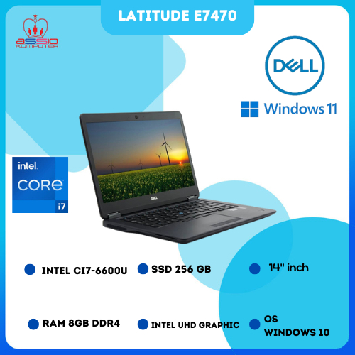 DELL LATITUDE E7470 INTEL CORE I7 RAM 8GB SSD 256