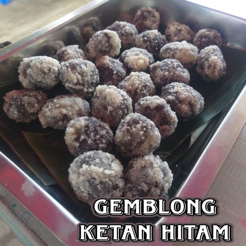 

gemblong ketan hitam isi 10