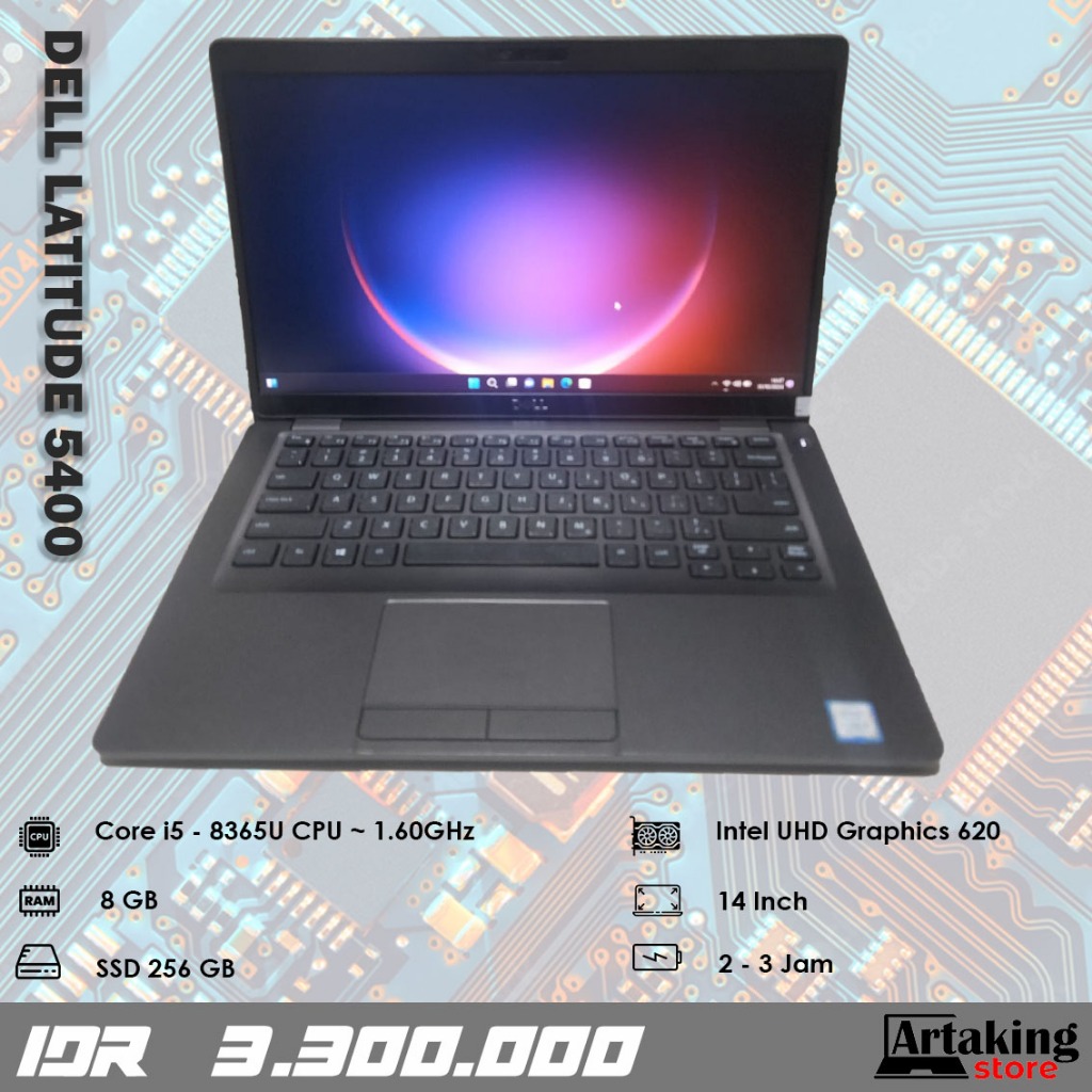 Dell Latitude 5400 - Core i5 - Gen 8 th - SSD 256 GB