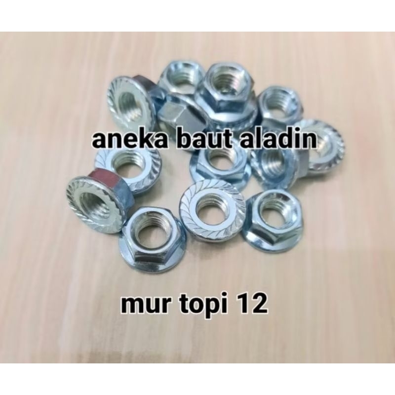 mur topi 12 atau m8 paket 100pcs