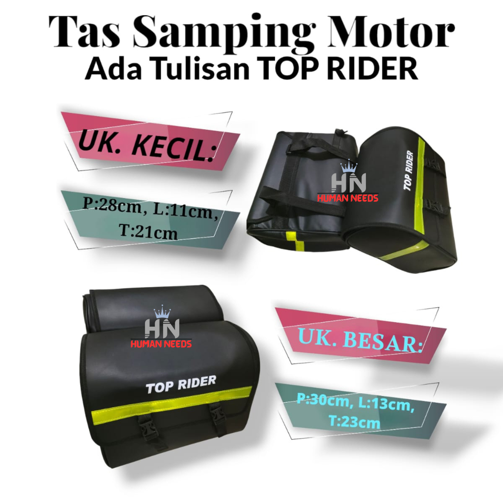 Tas Top Rider Sidebag Motor Bagasi Tambahan Tempat Penyimpanan Barang Box Motor