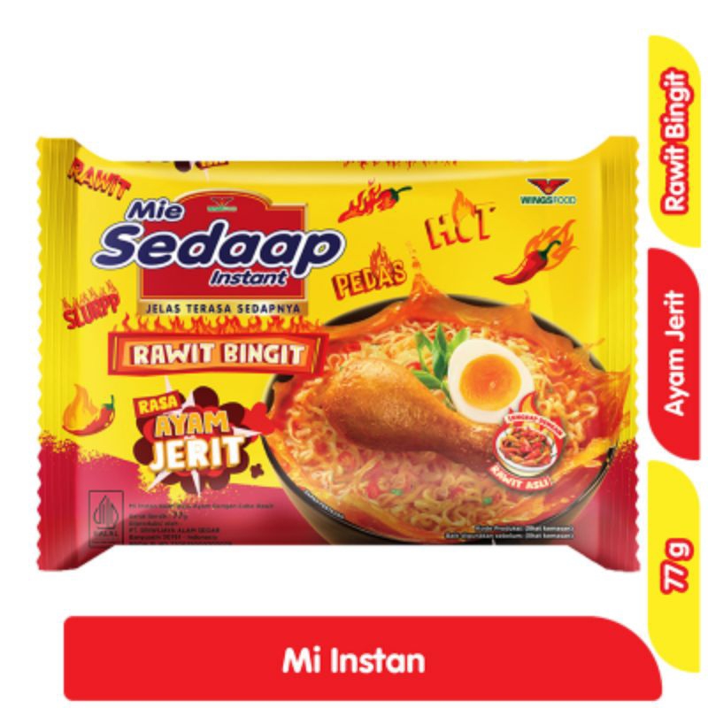 

Sedaap Mi Instan Ayam Jerit Rawit 77 gr